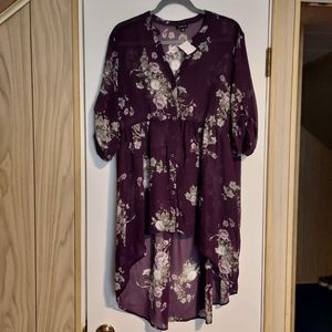 Women's Torrid Hi/Low sheer tunic